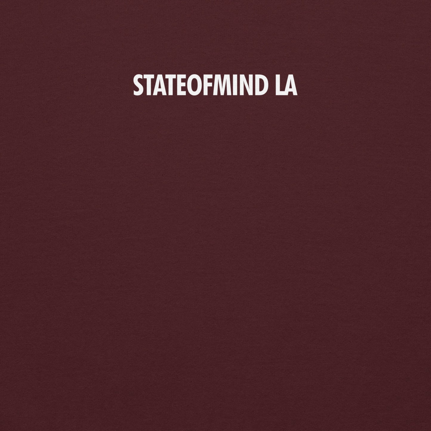 STATEOFMIND LA (white font) DTG Print- crew neck Unisex