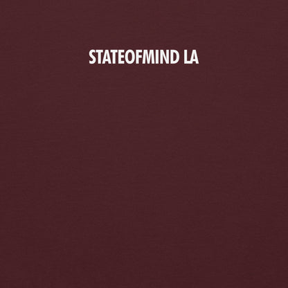 STATEOFMIND LA (white font) DTG Print- crew neck Unisex