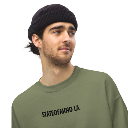 STATEOFMIND LA (black font) DTG Print- crew neck unisex