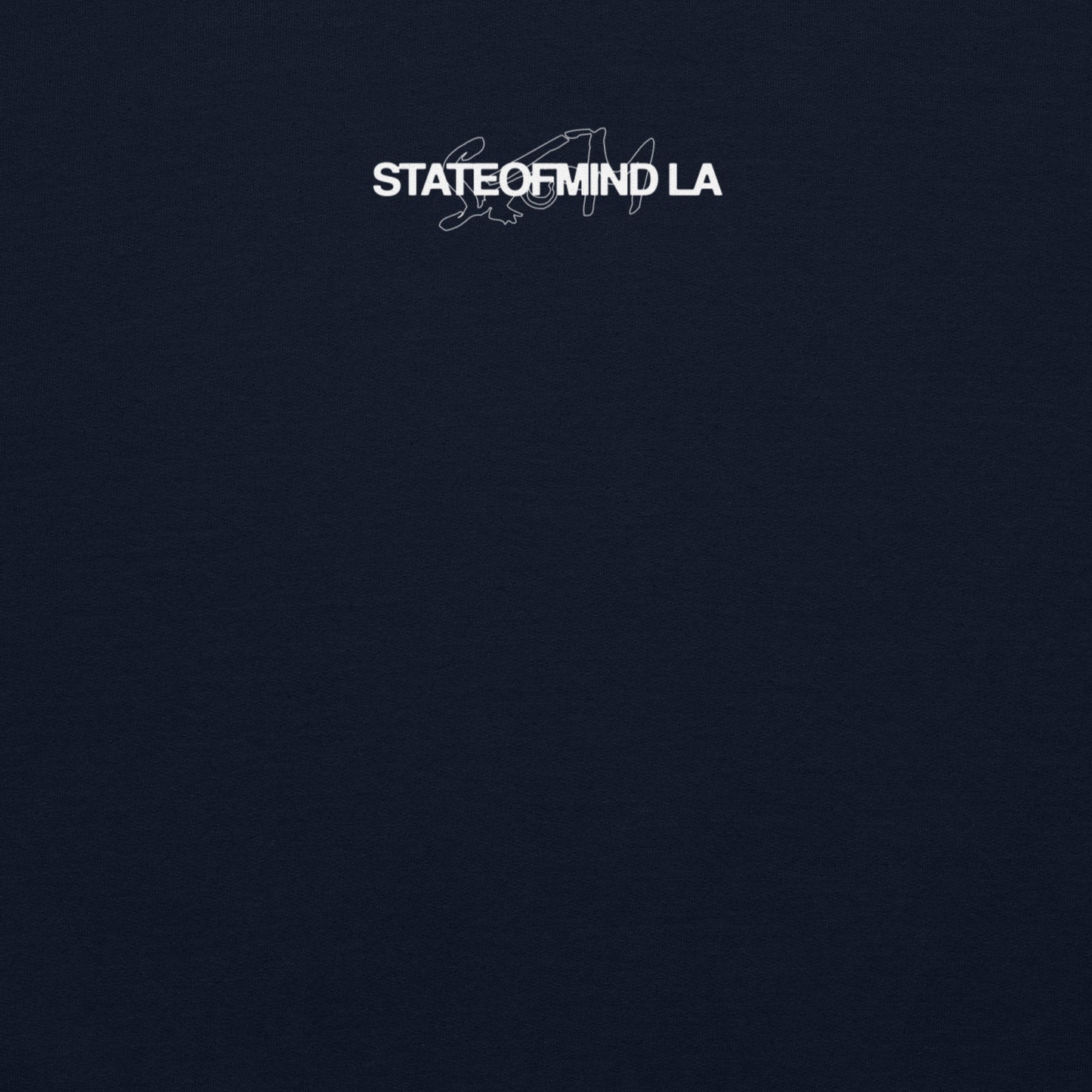 STATEOFMIND LA (white font) DTG Print- crew neck Unisex