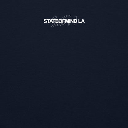 STATEOFMIND LA (white font) DTG Print- crew neck Unisex