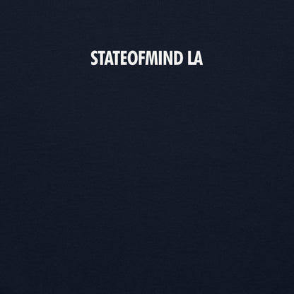 STATEOFMIND LA (white font) DTG Print- crew neck Unisex