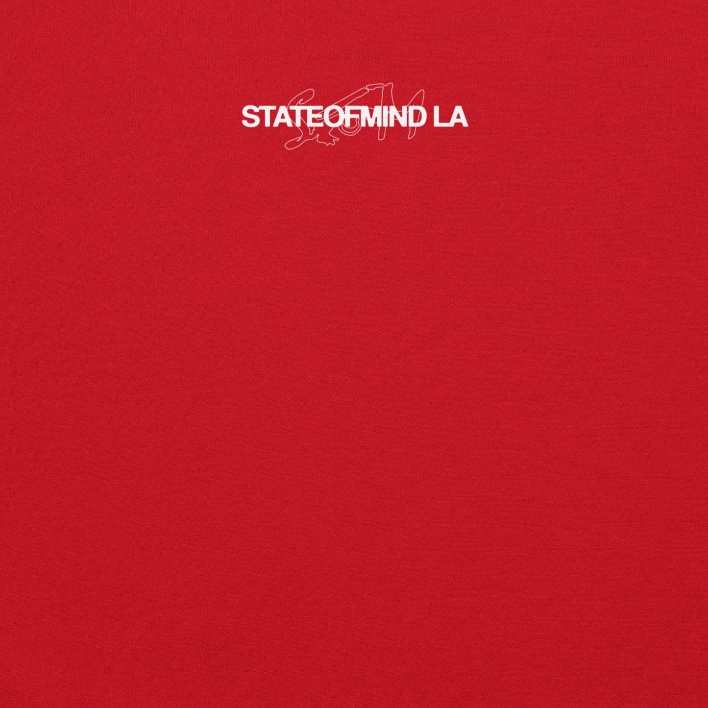 STATEOFMIND LA (white font) DTG Print- crew neck Unisex