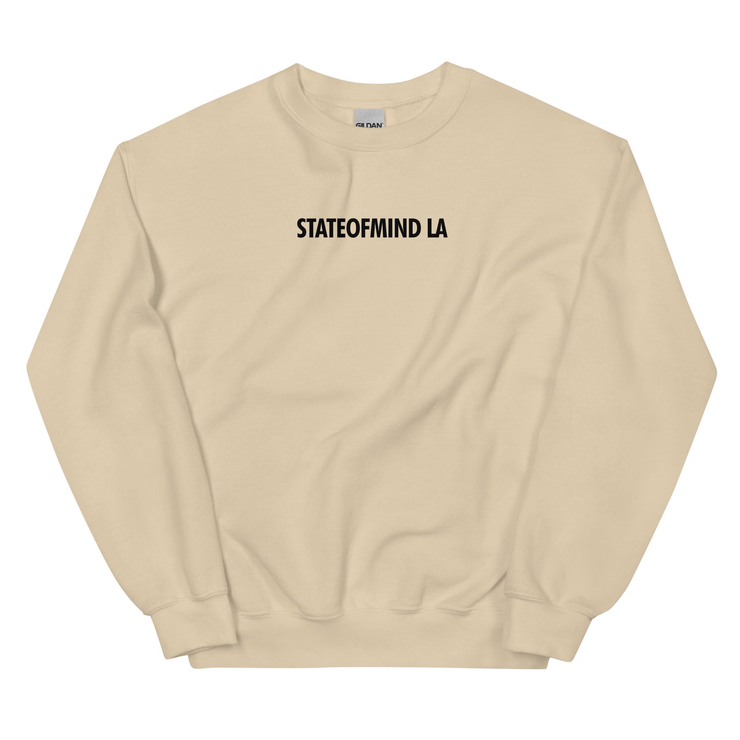 STATEOFMIND LA (black font) DTG Print- crew neck unisex