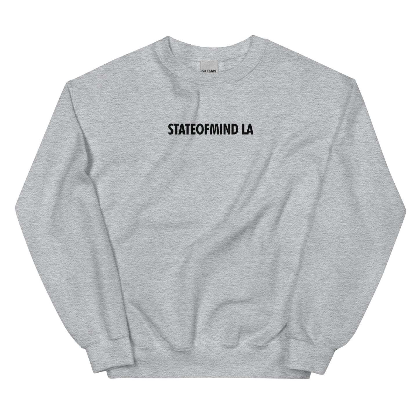 STATEOFMIND LA (black font) DTG Print- crew neck unisex