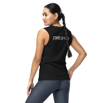 State of Mind Muscle Shirt- Logo Printed DTG