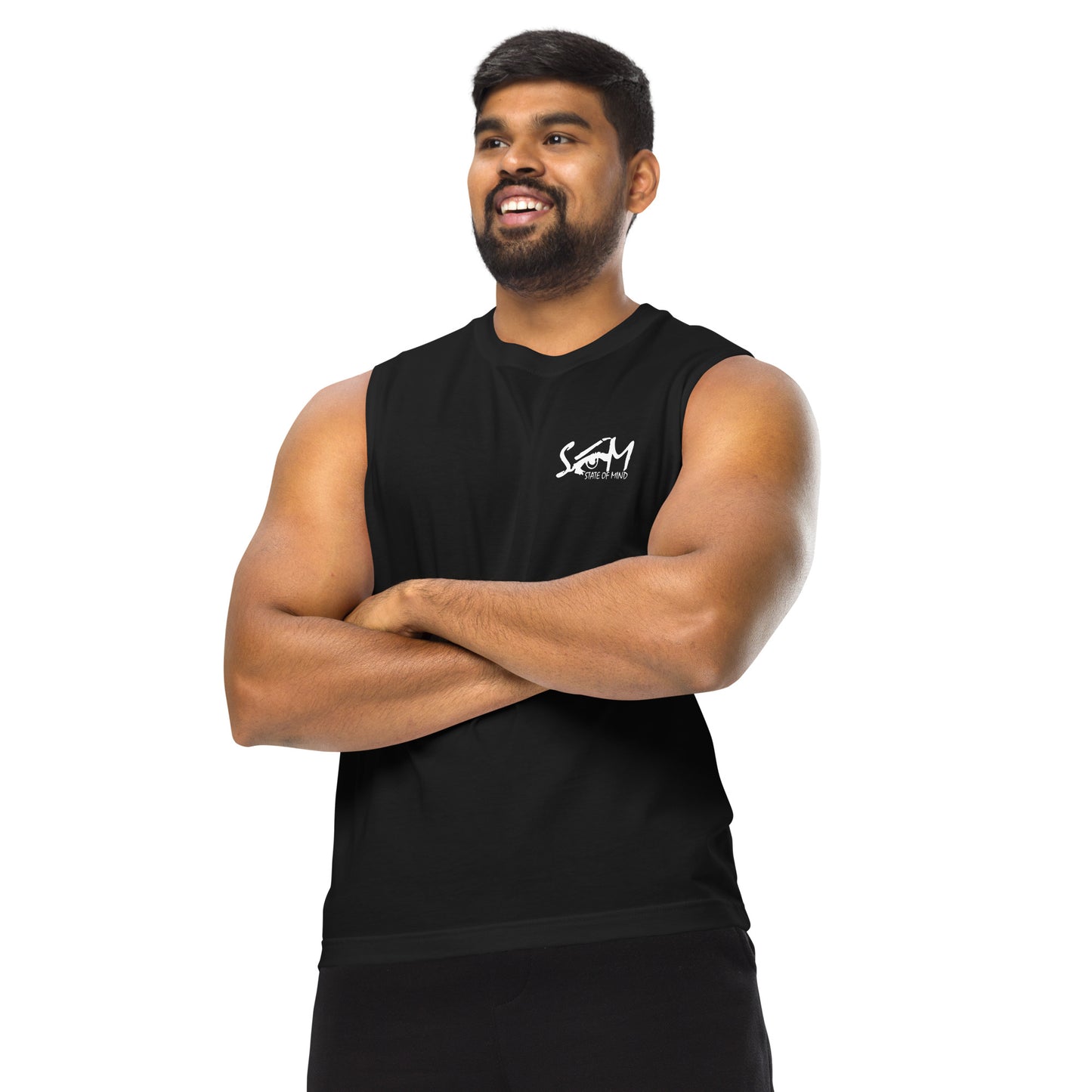 State of Mind Muscle Shirt- Logo Printed DTG