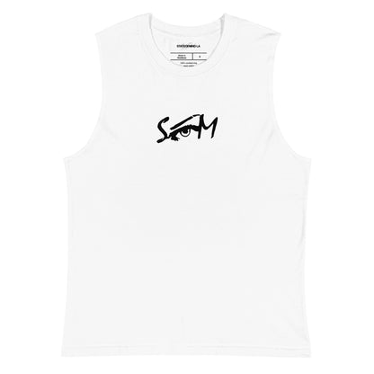 State of Mind Muscle Logo Print DTG- white Shirt