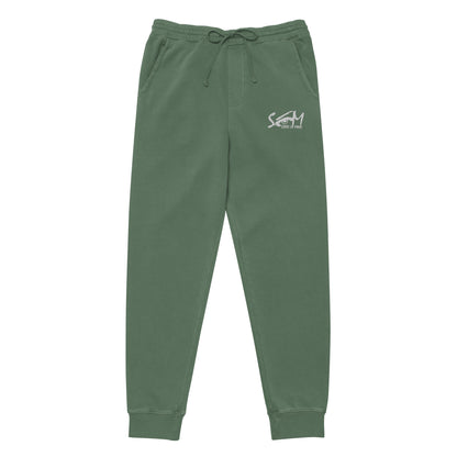 State of Mind Logo Embroidered Unisex pigment-dyed sweatpants