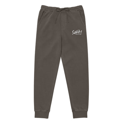 State of Mind Logo Embroidered Unisex pigment-dyed sweatpants