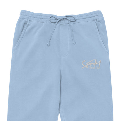 State of Mind Logo Embroidered Unisex pigment-dyed sweatpants