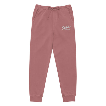 State of Mind Logo Embroidered Unisex pigment-dyed sweatpants