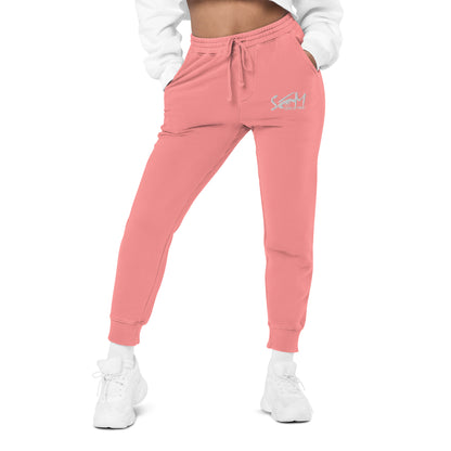 State of Mind Logo Embroidered Unisex pigment-dyed sweatpants