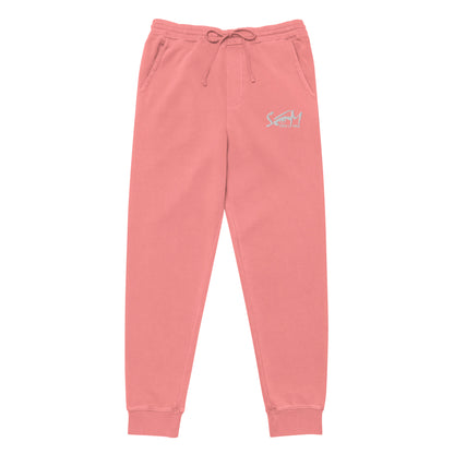 State of Mind Logo Embroidered Unisex pigment-dyed sweatpants