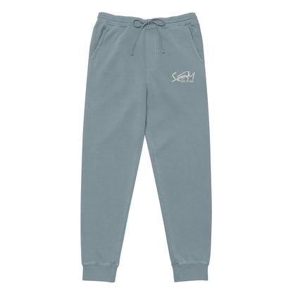 State of Mind Logo Embroidered Unisex pigment-dyed sweatpants