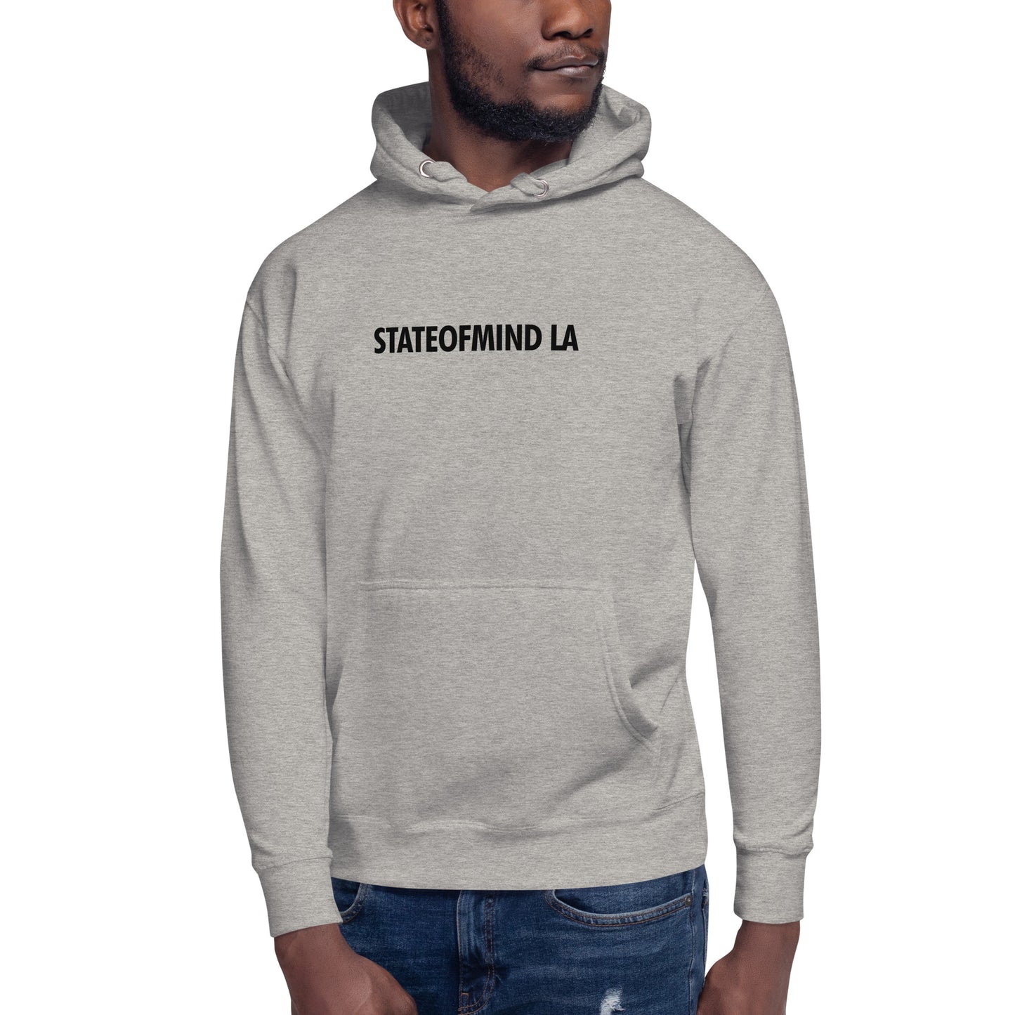 STATEOFMIND LA- (Black Font DTG Print) - Unisex Hoodie