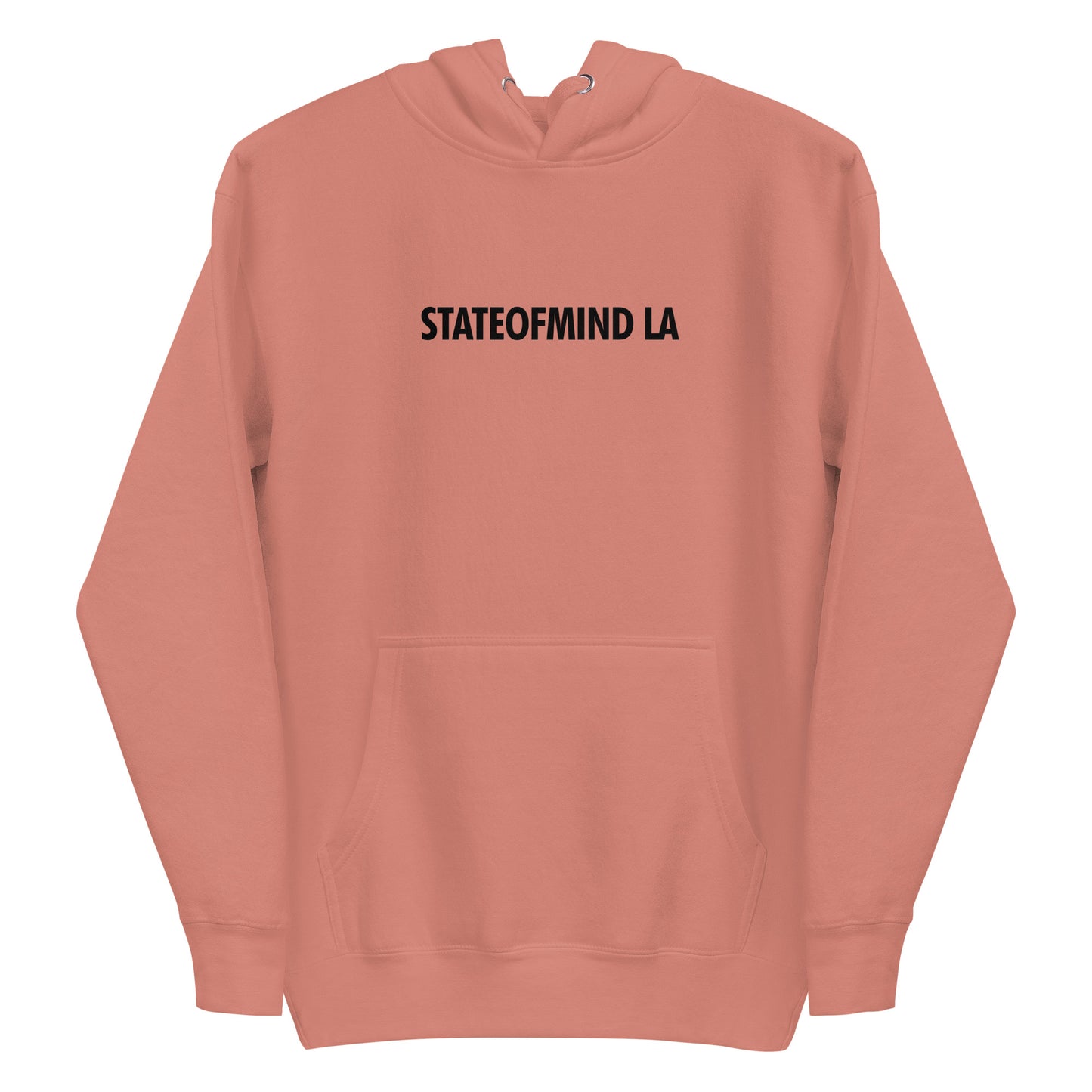 STATEOFMIND LA- (Black Font DTG Print) - Unisex Hoodie