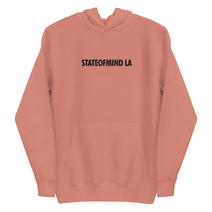 STATEOFMIND LA- (Black Font DTG Print) - Unisex Hoodie