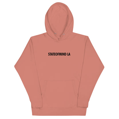 STATEOFMIND LA- (Black Font DTG Print) - Unisex Hoodie