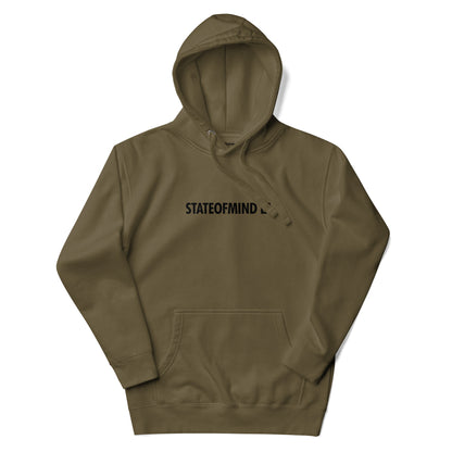 STATEOFMIND LA- (Black Font DTG Print) - Unisex Hoodie