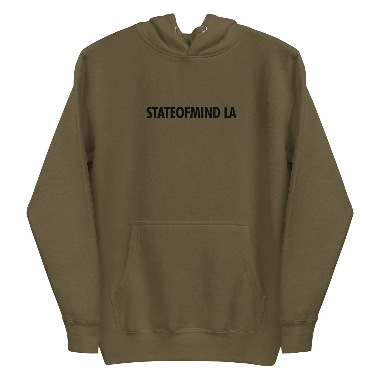 STATEOFMIND LA- (Black Font DTG Print) - Unisex Hoodie