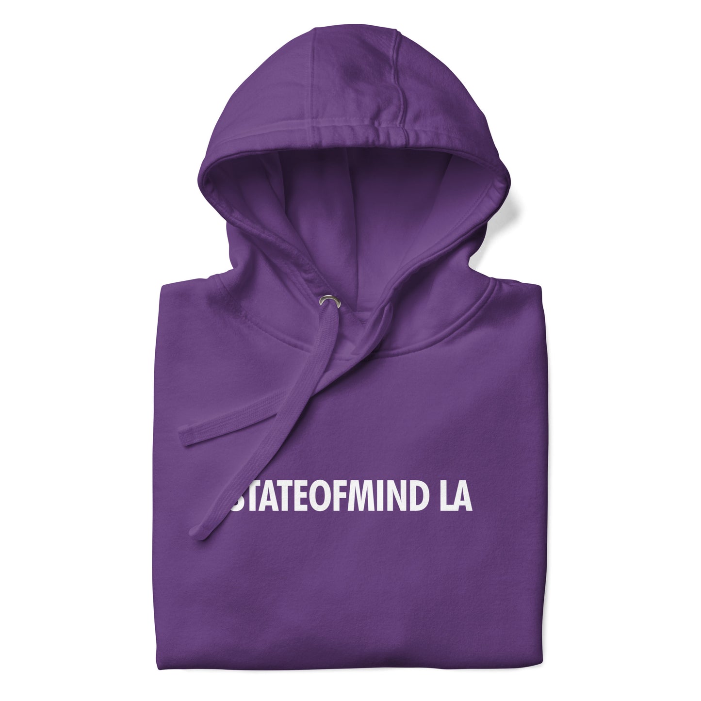 STATE OF MIND LA (WHITE FONT DTG PRINT)- Unisex Hoodie