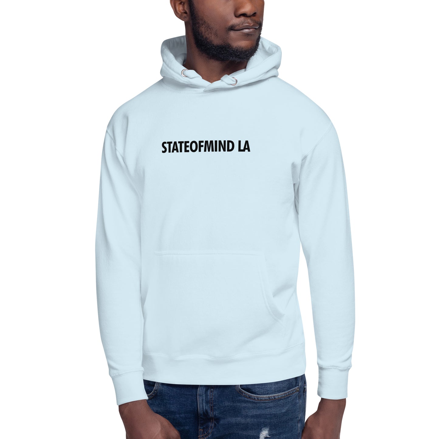 STATEOFMIND LA- (Black Font DTG Print) - Unisex Hoodie