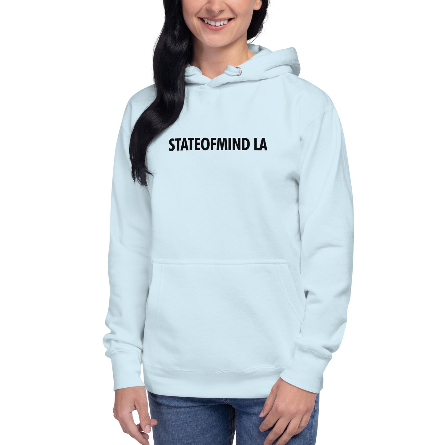 STATEOFMIND LA- (Black Font DTG Print) - Unisex Hoodie