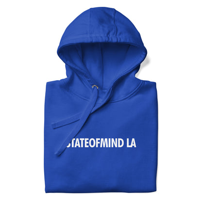 STATE OF MIND LA (WHITE FONT DTG PRINT)- Unisex Hoodie