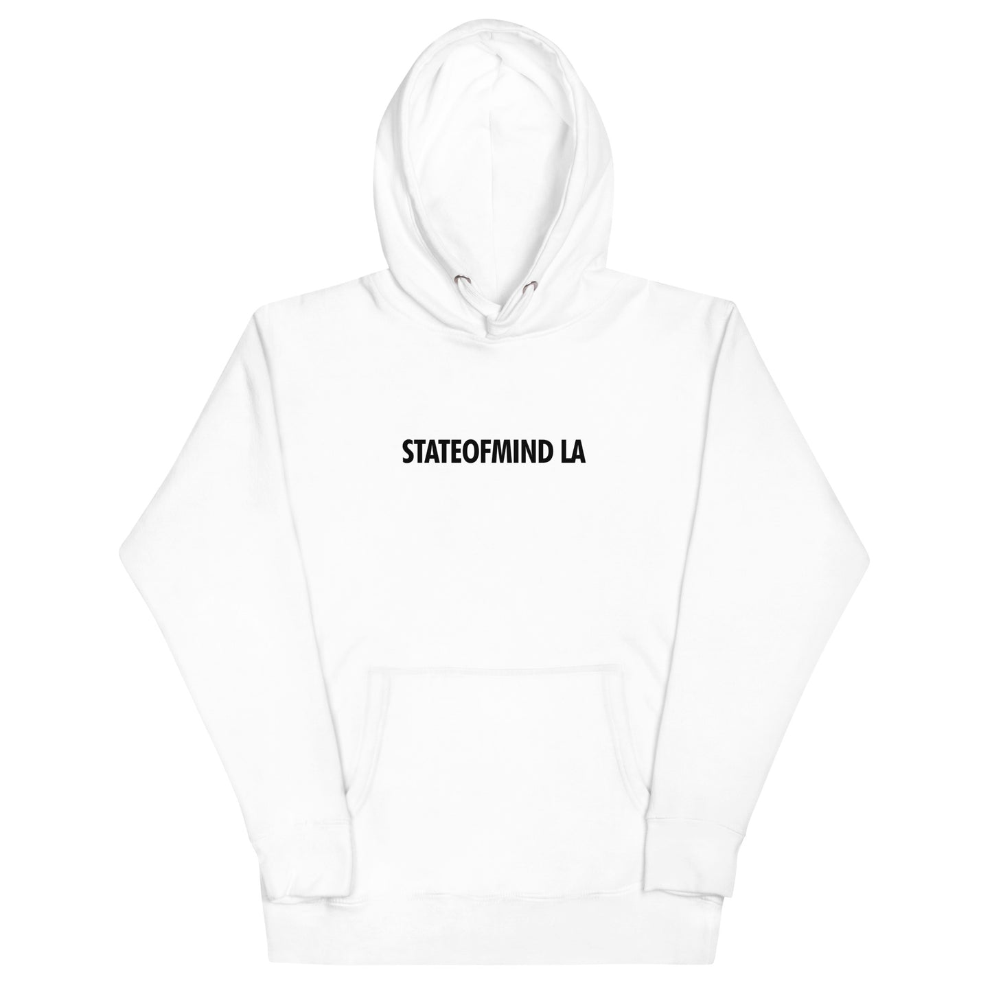 STATEOFMIND LA- (Black Font DTG Print) - Unisex Hoodie