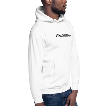 STATEOFMIND LA- (Black Font DTG Print) - Unisex Hoodie