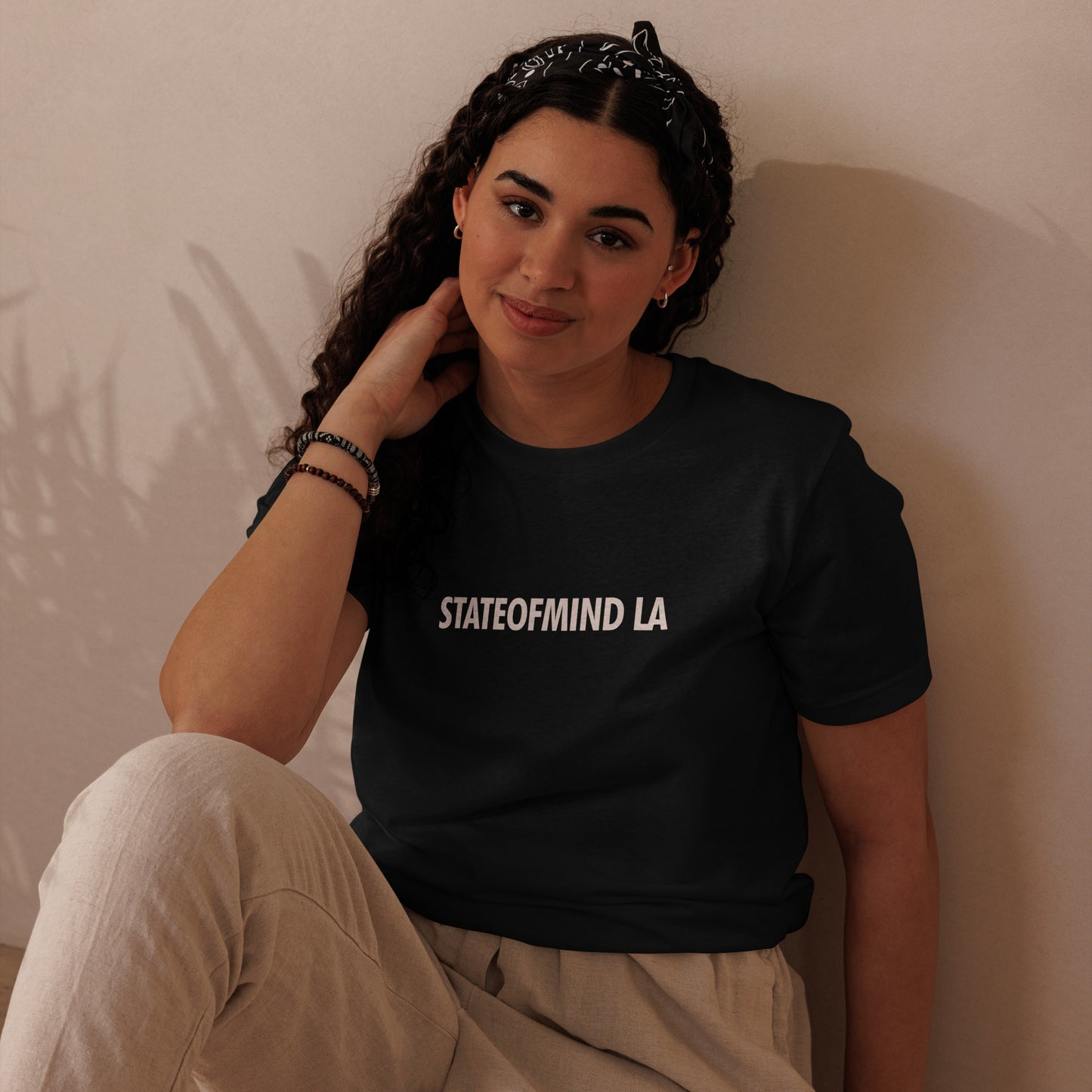 stateofmind LA (Front Name Logo DTG Print)- Unisex staple eco t-shirt