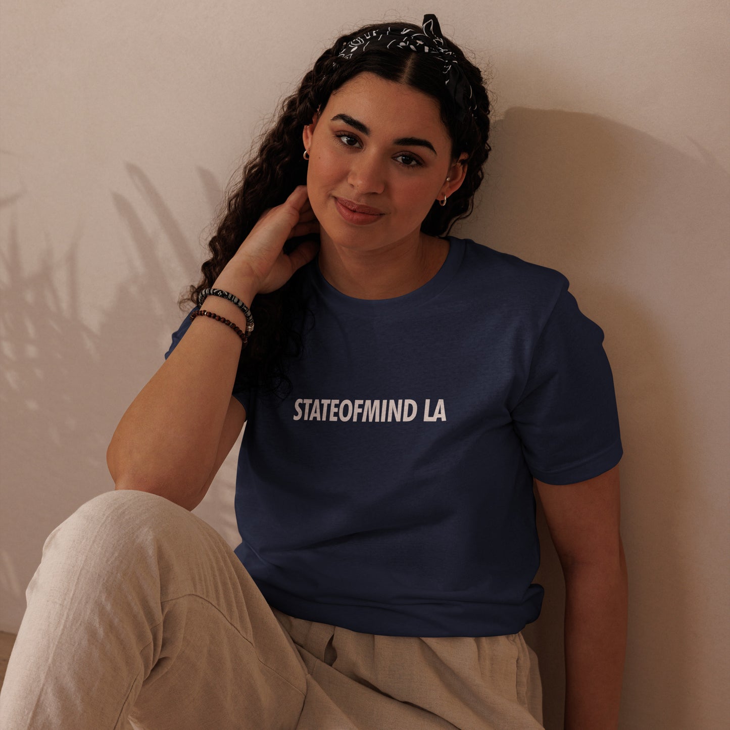 stateofmind LA (Front Name Logo DTG Print)- Unisex staple eco t-shirt