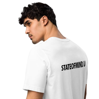 STATEOFMINDLA- Black Font Unisex staple eco t-shirt