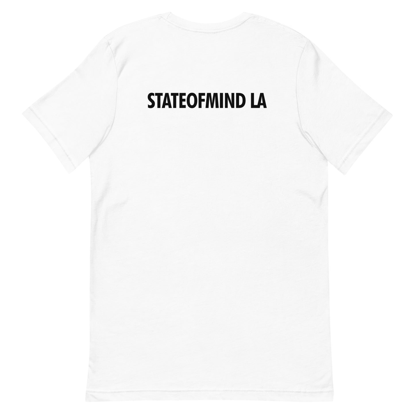 STATEOFMINDLA- Black Font Unisex staple eco t-shirt