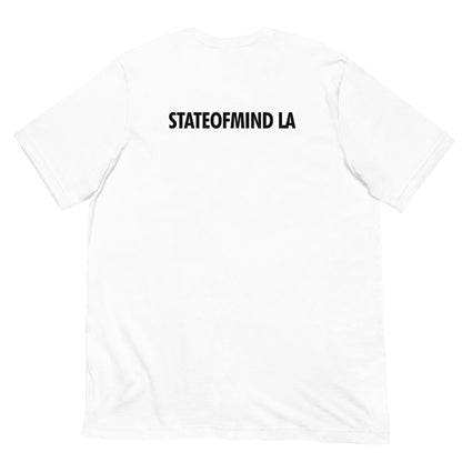 STATEOFMINDLA- Black Font Unisex staple eco t-shirt