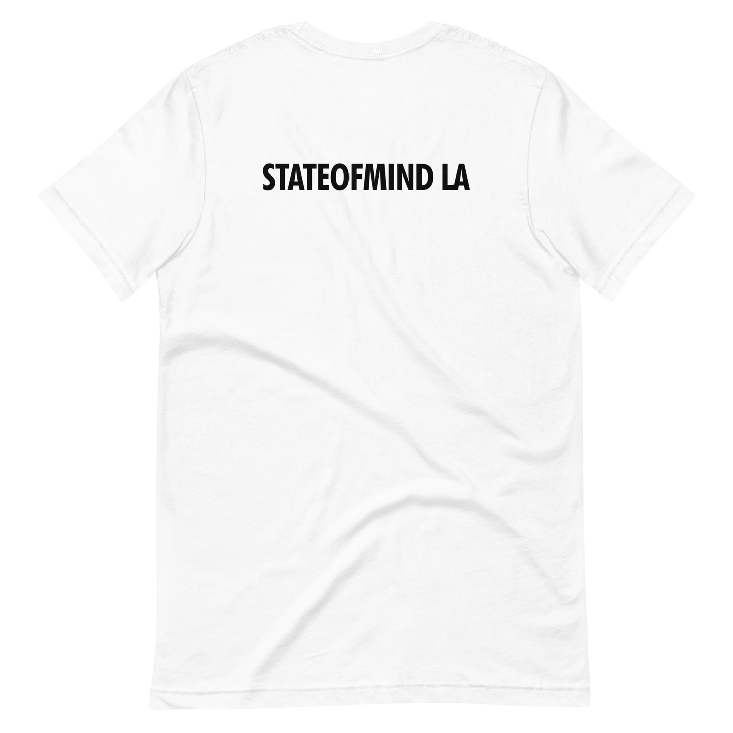 STATEOFMINDLA- Black Font Unisex staple eco t-shirt