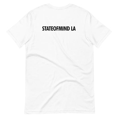 STATEOFMINDLA- Black Font Unisex staple eco t-shirt