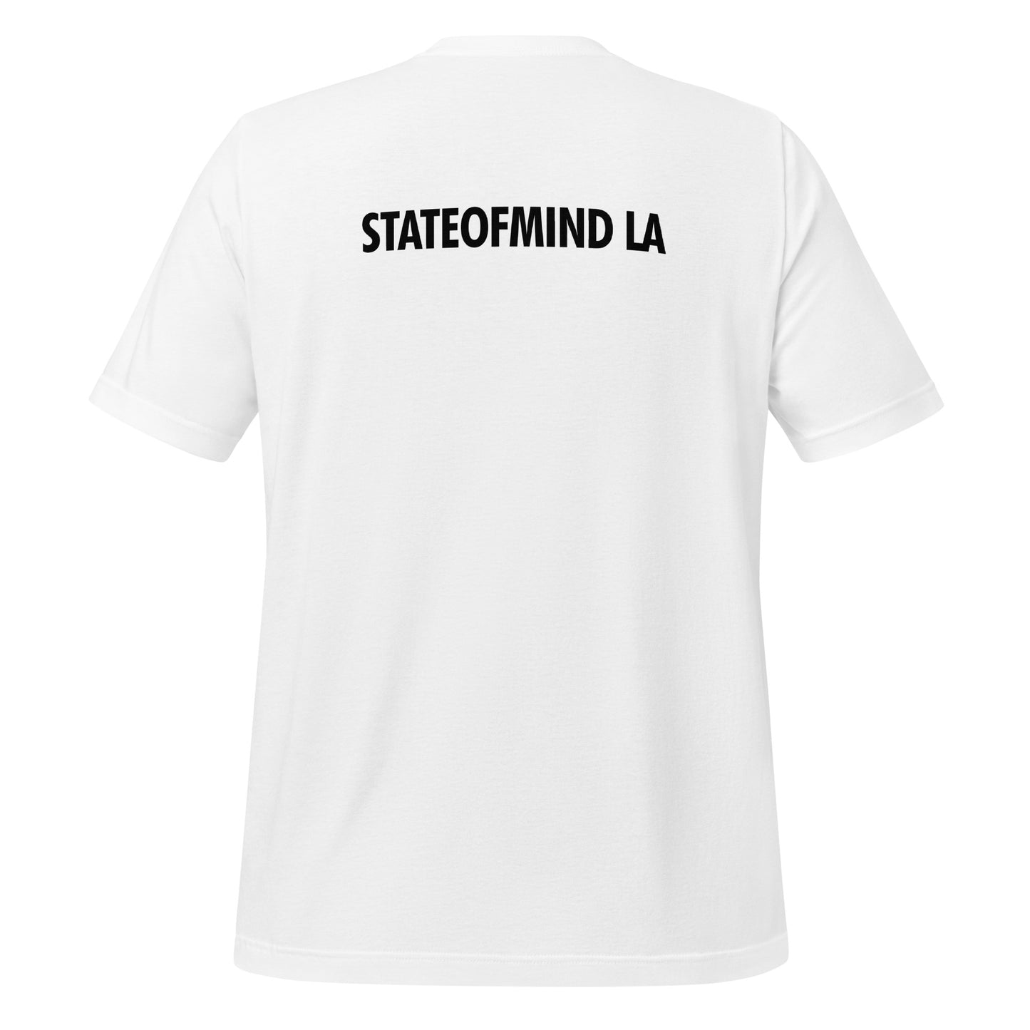 STATEOFMINDLA- Black Font Unisex staple eco t-shirt