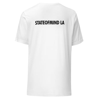 STATEOFMINDLA- Black Font Unisex staple eco t-shirt